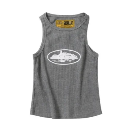 Corteiz Alcatraz Tank Top Heather Grey