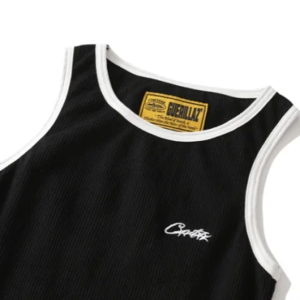 Corteiz OG Contrast Tank Top Black 2